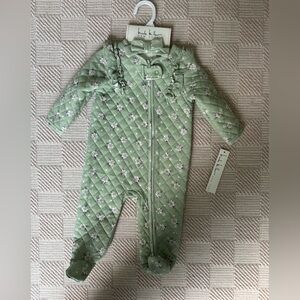 Nicole Miller Quilted Floral onsie